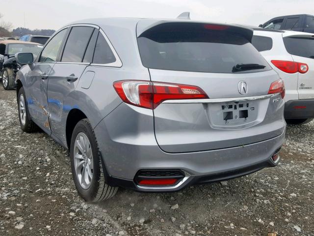 5J8TB3H39JL002323 - 2018 ACURA RDX GRAY photo 3