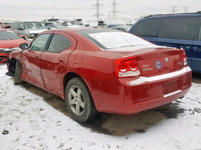 2B3CA3CV3AH233758 - 2010 DODGE CHARGER SX RED photo 3