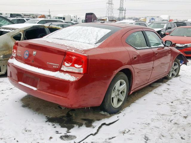 2B3CA3CV3AH233758 - 2010 DODGE CHARGER SX RED photo 4