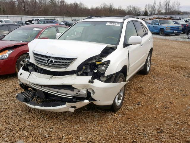 JTJGW31U882850424 - 2008 LEXUS RX 400H WHITE photo 2