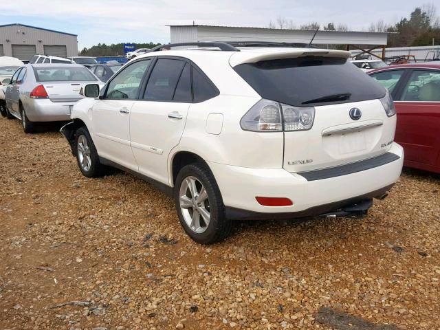 JTJGW31U882850424 - 2008 LEXUS RX 400H WHITE photo 3