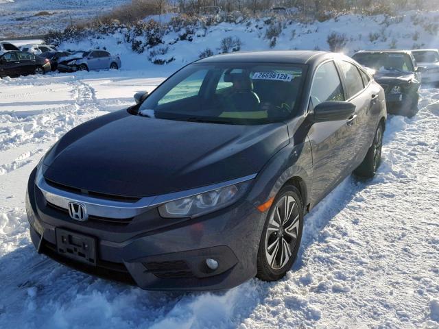 2HGFC1F72HH631434 - 2017 HONDA CIVIC EXL GRAY photo 2