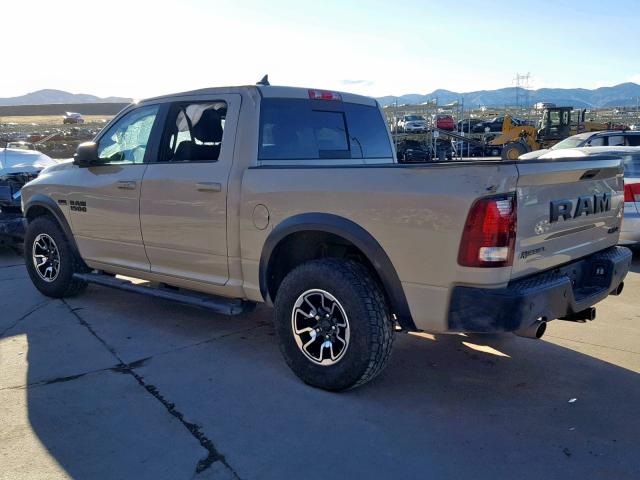 1C6RR7YT7HS618718 - 2017 RAM 1500 REBEL TAN photo 3