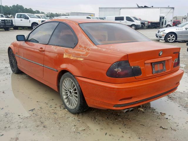 WBABN33413PC99245 - 2003 BMW 325 CI ORANGE photo 3