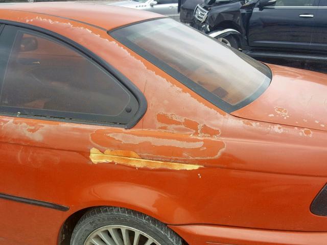 WBABN33413PC99245 - 2003 BMW 325 CI ORANGE photo 9