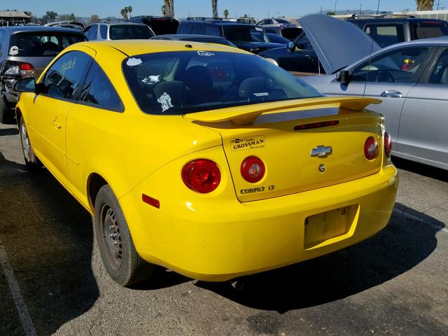 1G1AL18F587115232 - 2008 CHEVROLET COBALT LT YELLOW photo 3