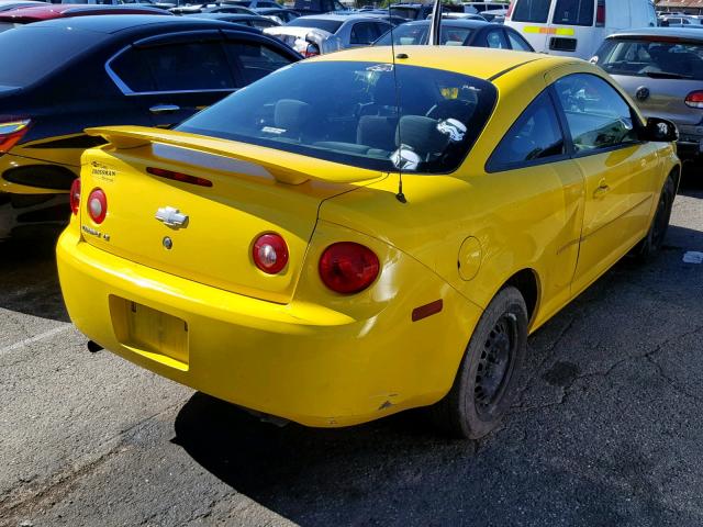 1G1AL18F587115232 - 2008 CHEVROLET COBALT LT YELLOW photo 4