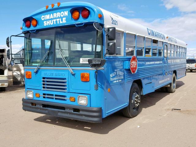 1BAAHCSA4SF060510 - 1995 BLUE BIRD SCHOOL BUS BLUE photo 2