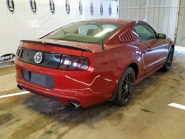 1ZVBP8AM2E5276479 - 2014 FORD MUSTANG RED photo 4