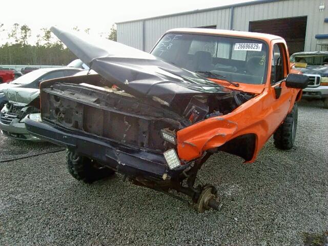 1GTEK14H2FJ505787 - 1985 GMC K1500 ORANGE photo 2