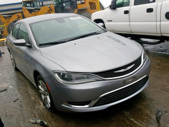 1C3CCCABXFN701540 - 2015 CHRYSLER 200 LIMITE SILVER photo 1