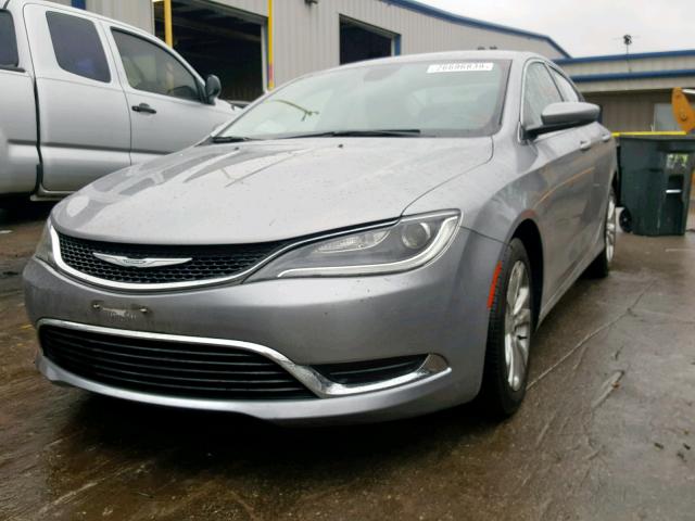 1C3CCCABXFN701540 - 2015 CHRYSLER 200 LIMITE SILVER photo 2