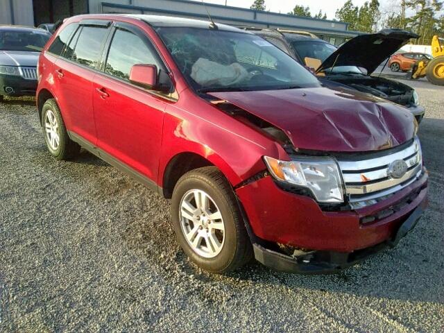 2FMDK38C78BA32395 - 2008 FORD EDGE SEL RED photo 1