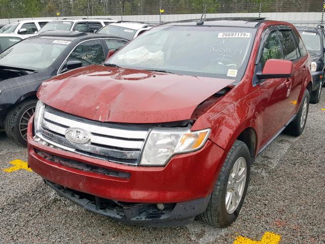 2FMDK38C78BA32395 - 2008 FORD EDGE SEL RED photo 9