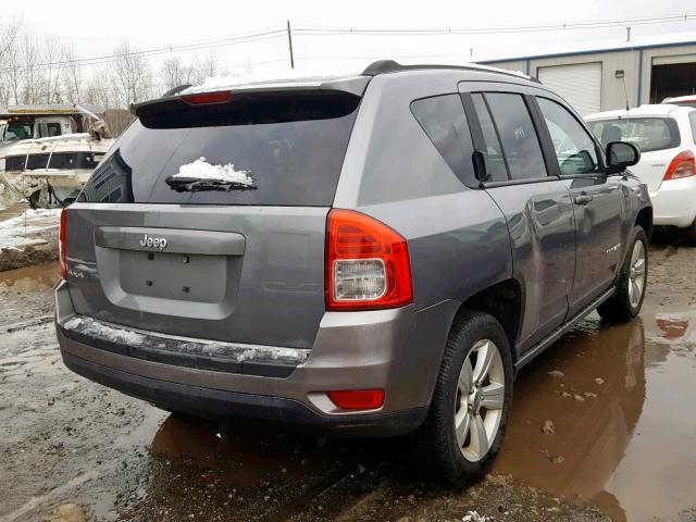 1J4NF1FB3BD240359 - 2011 JEEP COMPASS SP GRAY photo 4