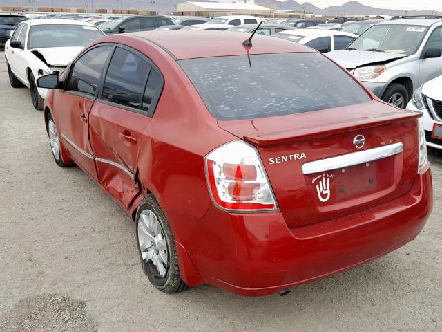 3N1AB6AP4CL697146 - 2012 NISSAN SENTRA 2.0 RED photo 3