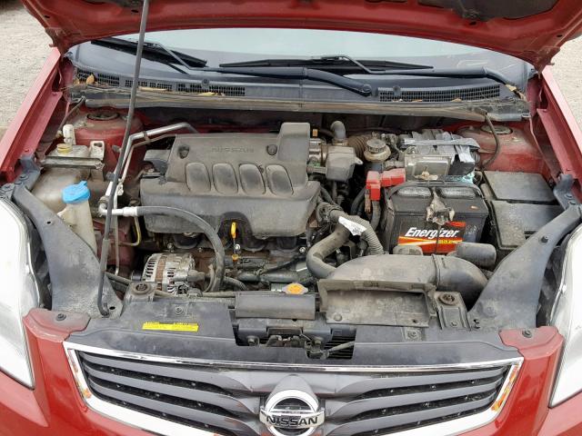 3N1AB6AP4CL697146 - 2012 NISSAN SENTRA 2.0 RED photo 7