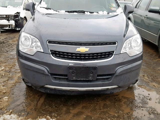 3GNAL2EK2CS635730 - 2012 CHEVROLET CAPTIVA SP GRAY photo 9