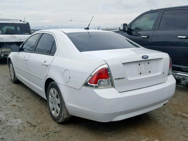 3FAHP06Z87R259291 - 2007 FORD FUSION S WHITE photo 3