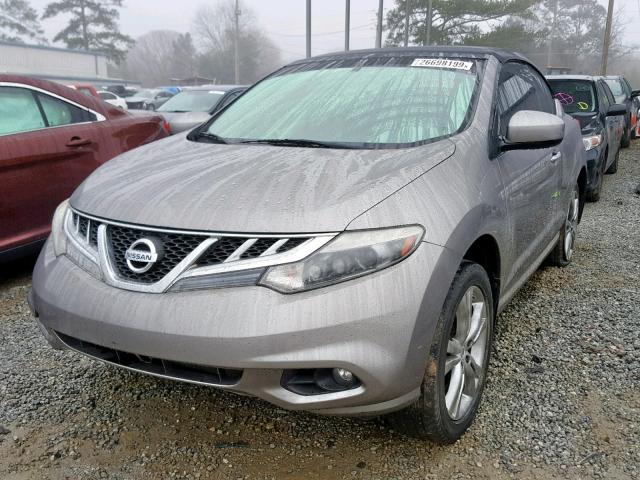 JN8AZ1FY3BW002777 - 2011 NISSAN MURANO CRO GRAY photo 2