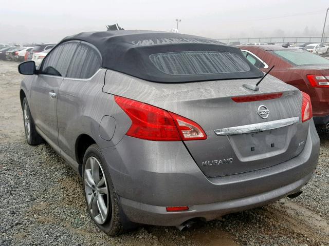 JN8AZ1FY3BW002777 - 2011 NISSAN MURANO CRO GRAY photo 3