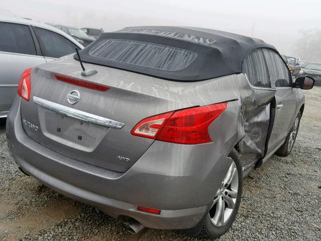 JN8AZ1FY3BW002777 - 2011 NISSAN MURANO CRO GRAY photo 4