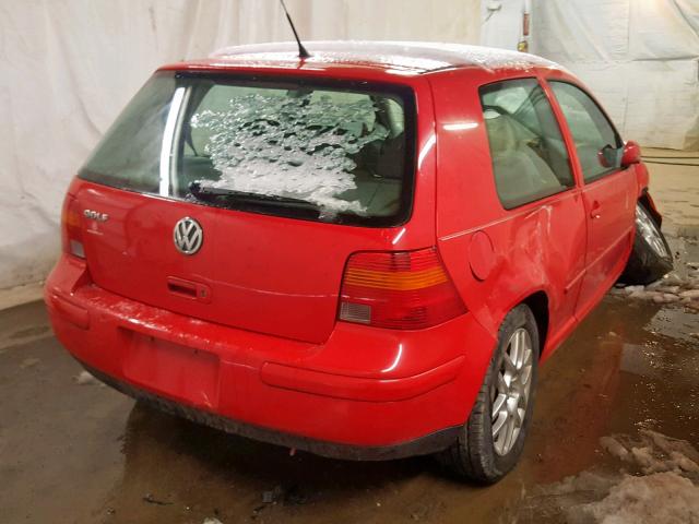 WVWBC21J5YW736752 - 2000 VOLKSWAGEN GOLF GL RED photo 4