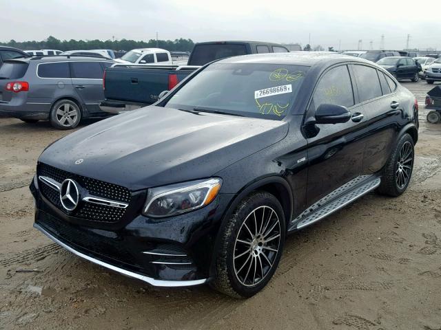 WDC0J6EB3JF321954 - 2018 MERCEDES-BENZ GLC COUPE BLACK photo 2