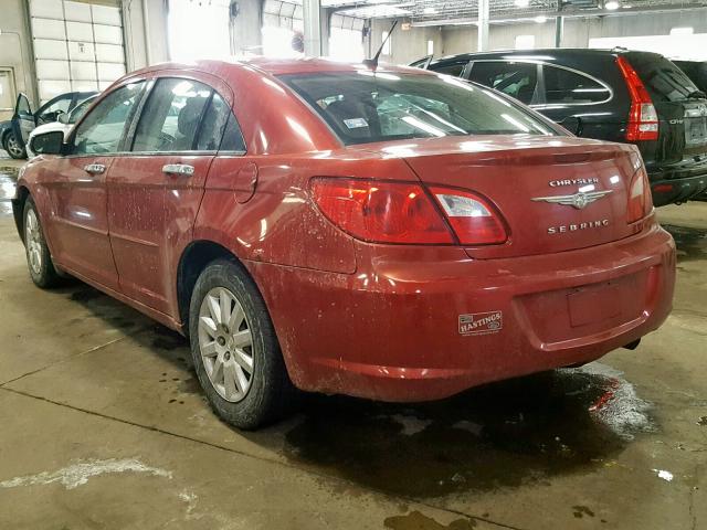 1C3LC46B09N536696 - 2009 CHRYSLER SEBRING LX RED photo 3