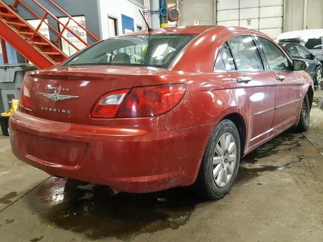 1C3LC46B09N536696 - 2009 CHRYSLER SEBRING LX RED photo 4