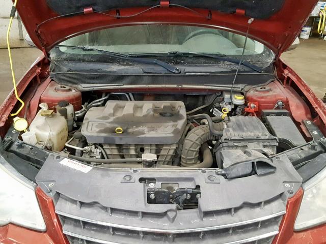 1C3LC46B09N536696 - 2009 CHRYSLER SEBRING LX RED photo 7