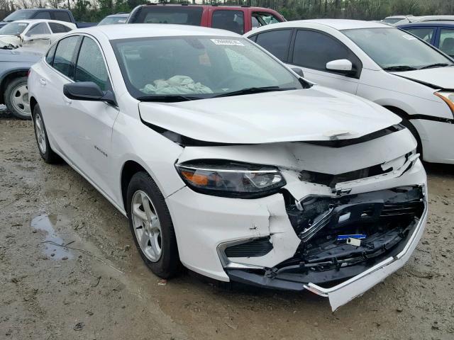 1G1ZB5ST5JF230095 - 2018 CHEVROLET MALIBU LS WHITE photo 1