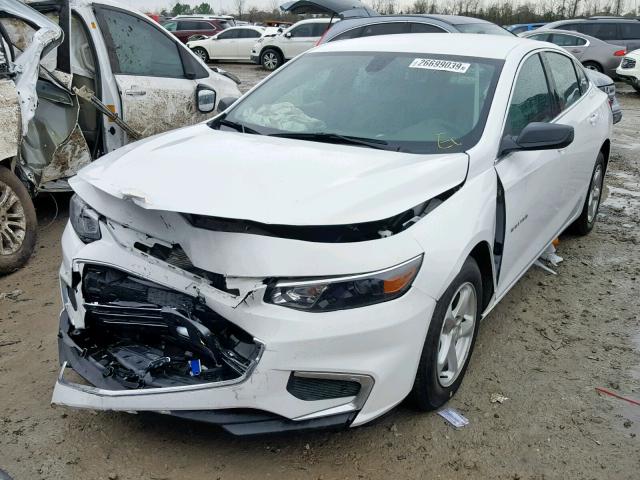 1G1ZB5ST5JF230095 - 2018 CHEVROLET MALIBU LS WHITE photo 2