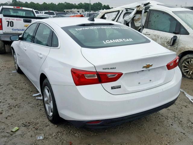 1G1ZB5ST5JF230095 - 2018 CHEVROLET MALIBU LS WHITE photo 3