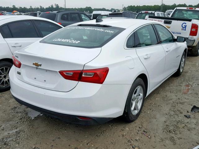 1G1ZB5ST5JF230095 - 2018 CHEVROLET MALIBU LS WHITE photo 4