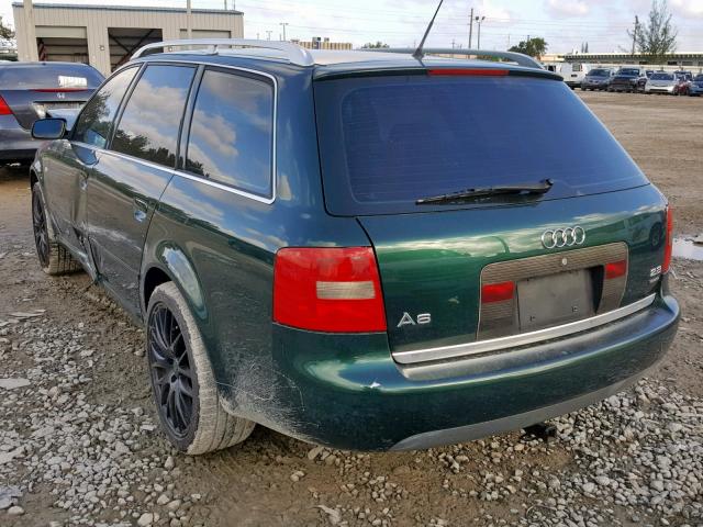 WAULH64B61N007167 - 2001 AUDI A6 2.8 AVA GREEN photo 3