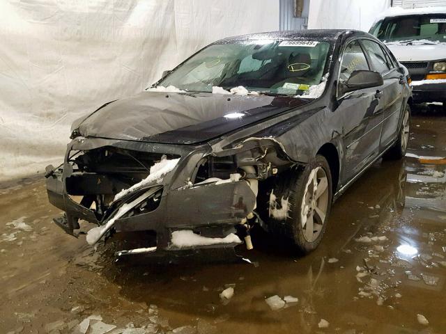 1G1ZC5E16BF228171 - 2011 CHEVROLET MALIBU 1LT BLACK photo 2