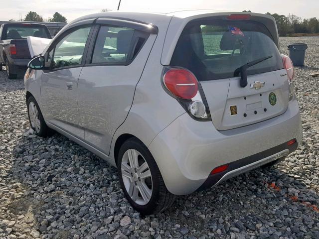 KL8CD6S90EC419139 - 2014 CHEVROLET SPARK 1LT SILVER photo 3