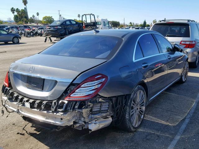 WDDUG8CB4GA254037 - 2016 MERCEDES-BENZ S 550 GRAY photo 4