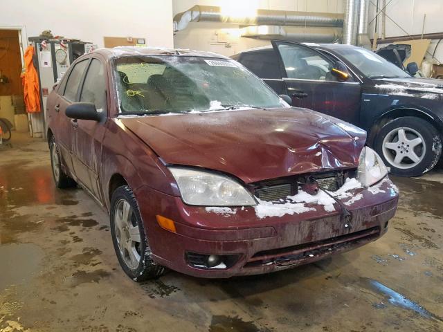 1FAHP34N26W145221 - 2006 FORD FOCUS ZX4 RED photo 1