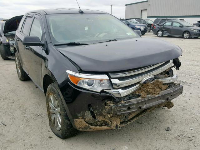 2FMDK4JC8EBB71401 - 2014 FORD EDGE SEL BLACK photo 1