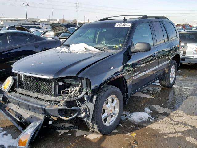 1GKDT13S762208728 - 2006 GMC ENVOY BLACK photo 2