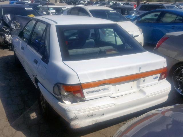 1FAPP14J0PW109655 - 1993 FORD ESCORT LX WHITE photo 3