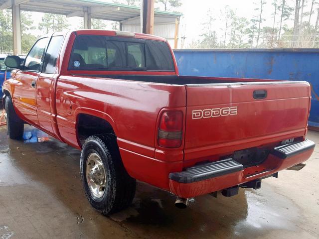 1B7KC23W61J216295 - 2001 DODGE RAM 2500 RED photo 3