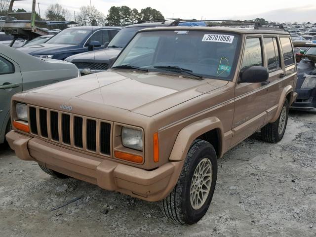 1J4FT78S1XL524244 - 1999 JEEP CHEROKEE L TAN photo 2