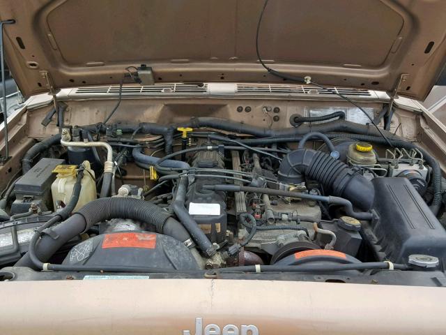 1J4FT78S1XL524244 - 1999 JEEP CHEROKEE L TAN photo 7