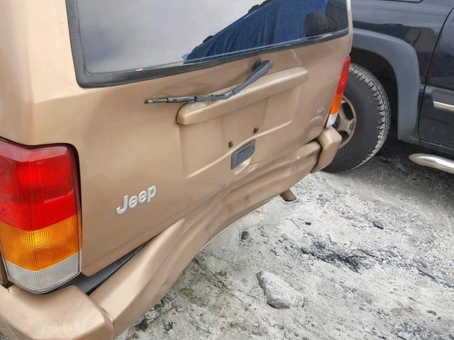 1J4FT78S1XL524244 - 1999 JEEP CHEROKEE L TAN photo 9