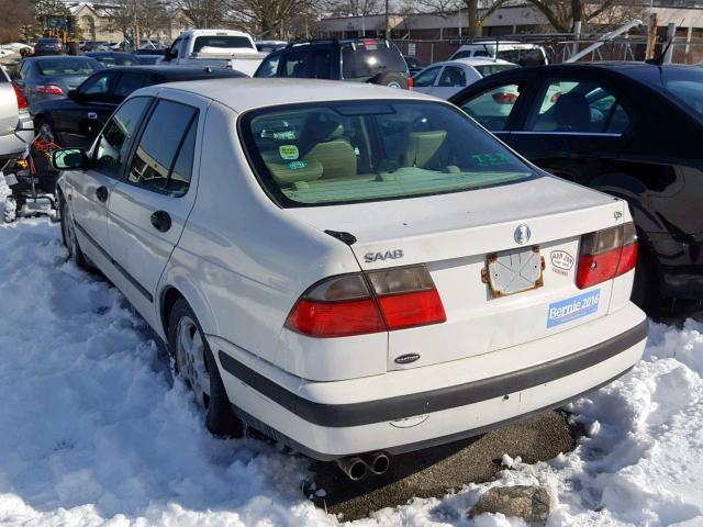 YS3EF48Z1Y3058233 - 2000 SAAB 9-5 SE WHITE photo 3