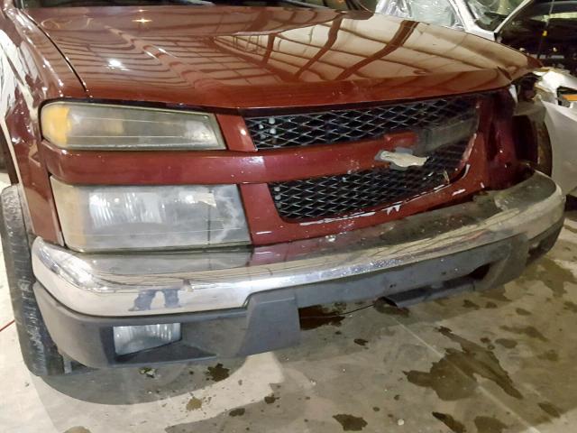 1GCCS148468129981 - 2006 CHEVROLET COLORADO MAROON photo 9