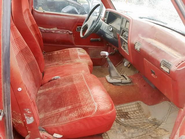 1FTCR10A4MUC72096 - 1991 FORD RANGER RED photo 5